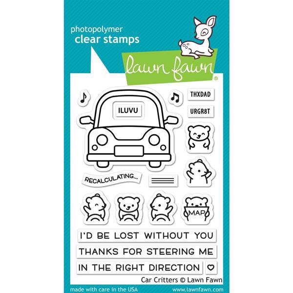 Lawn Fawn Clear Stamp - Car Critters