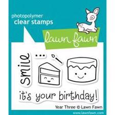 Lawn Fawn Clear Stamp - Year Three