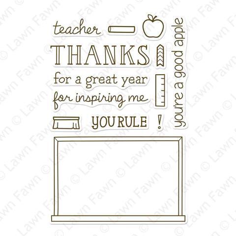 Lawn Fawn Clear Stamp Set - A Good Apple