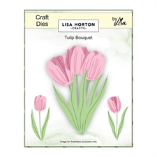 Lisa Horton Crafts Die - Layered Florals Tulip Bouquet