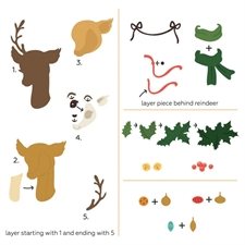 Honey Bee Stamps / Honey Cuts - Lovely Layers: Vintage Reindeer