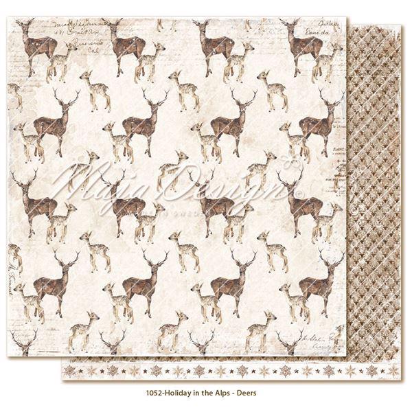Maja Design Scrapbook Paper - Holiday in the Alps / Deers