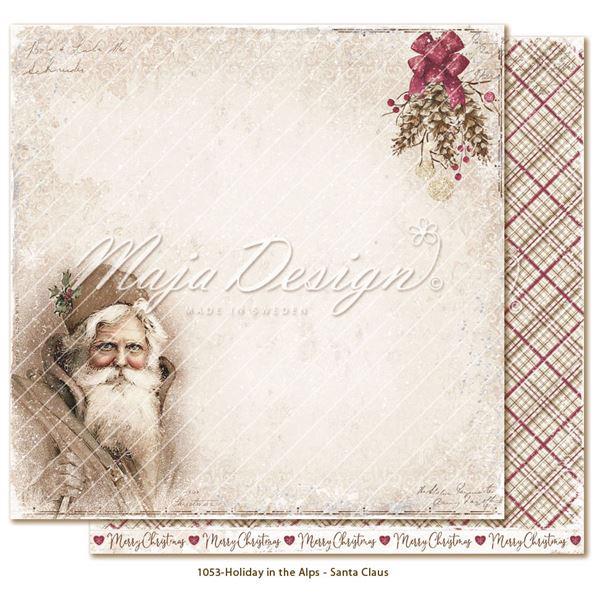 Maja Design Scrapbook Paper - Holiday in the Alps / Santa Claus