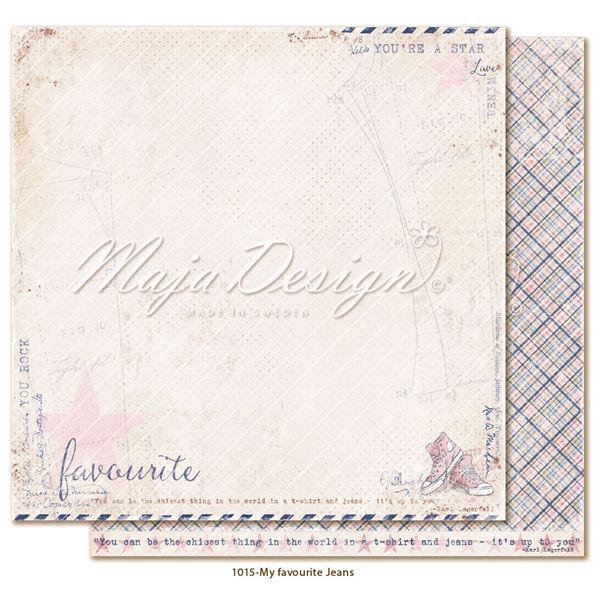 Maja Design Scrapbook Paper -Denim & Girls / Favourite Jeans