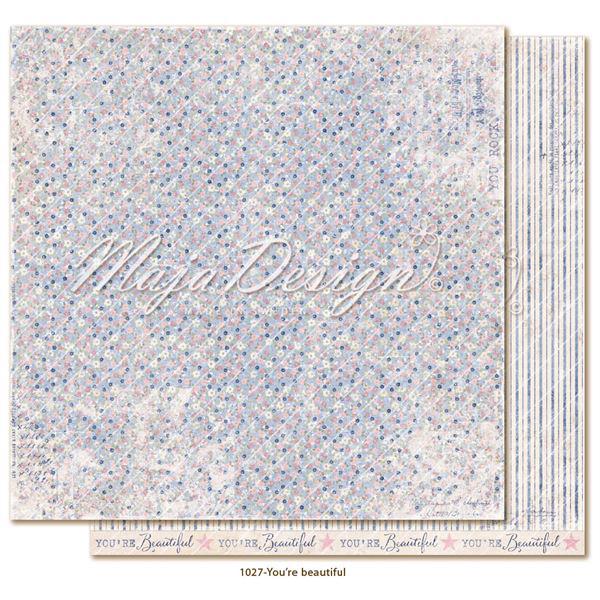 Maja Design Scrapbook Paper -Denim & Girls / You´re Beautiful