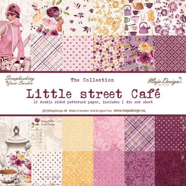 Maja Design Scrapbook Paper - Little Street Café - Komplet sæt (12 ark)