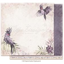 Maja Design Scrapbook Paper - Tropical Garden / Purple Parrot