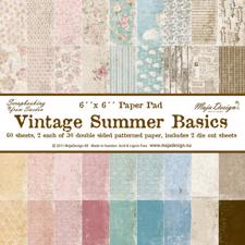 Scrapbook Paper Pad 6x6 - Vintage Summer Basics