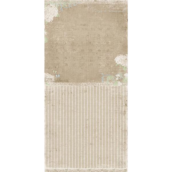 Scrapbook Paper - Vintage SPRING Basics / 9th of March