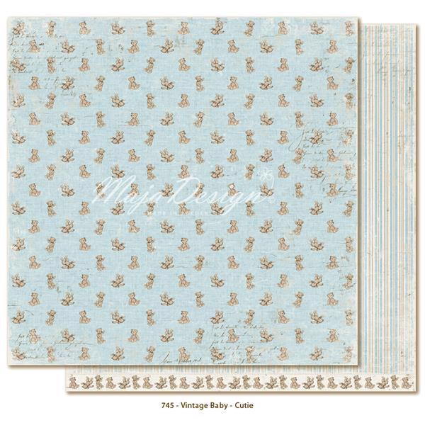 Scrapbook Paper Vintage Baby / Cutie