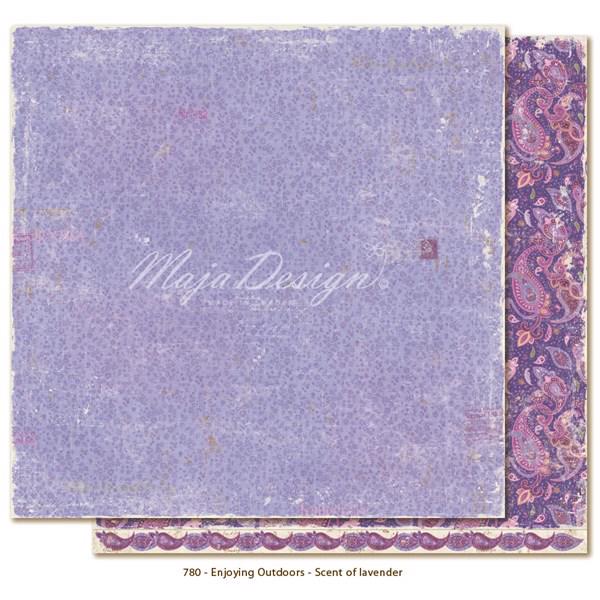 Scrapbook Paper - Enjoying Outdoors / Scent of lavender