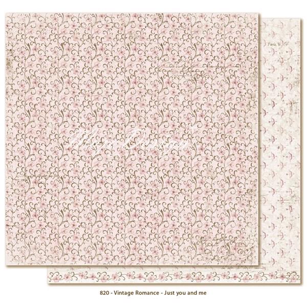 Scrapbook Paper - Vintage Romance / Just you and me