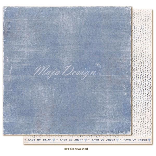 Maja Design Scrapbook Paper -Denim & Friends / Stonewashed