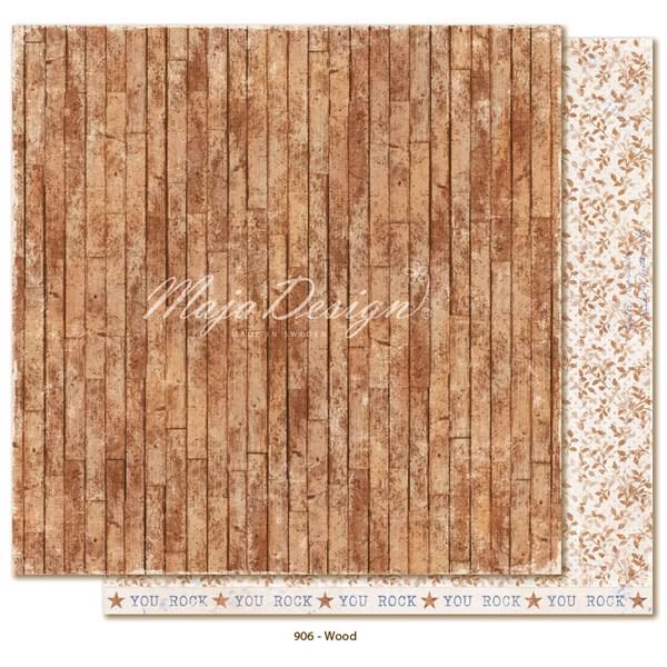 Maja Design Scrapbook Paper -Denim & Friends / Wood