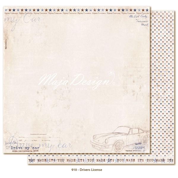 Maja Design Scrapbook Paper -Denim & Friends / Driver\'s License