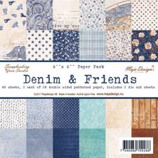 Maja Design Scrapbook Paper Stack 6x6" - Denim & Friends