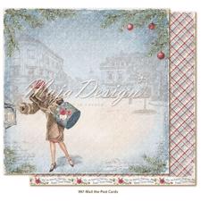 Maja Design Scrapbook Paper - Christmas Season / Mail the Postcards