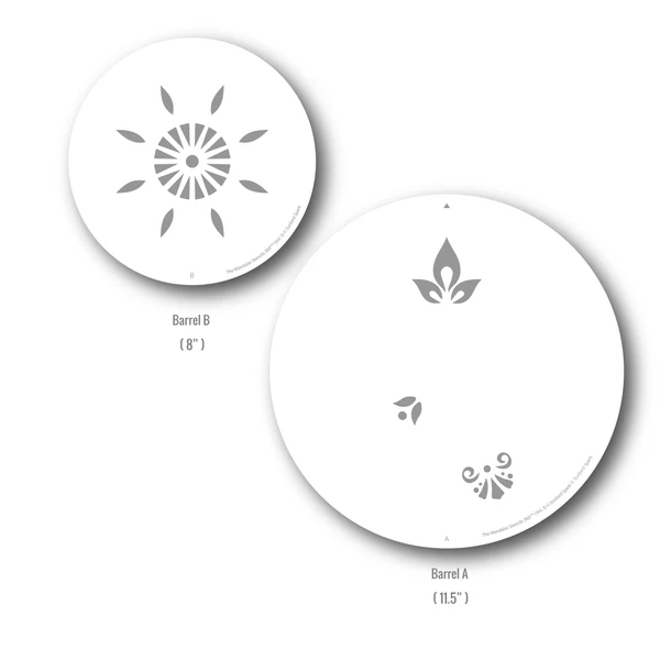 Sunbird Spark Stencils 360°™ - Stencil 11.5" / The Mandalas Vol. 3