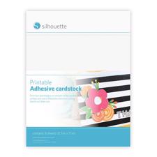 Silhouette Printable Adhesive Cardstock - White