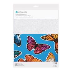 Silhouette Printable Sticker Paper - Glitter White (ark)