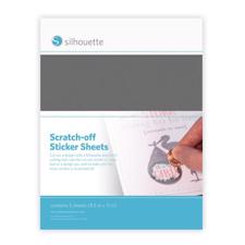 Silhouette Scratch-off Sticker Sheet - SIlver (skrabeark)