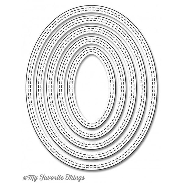 Die-namics Die - DOUBLE Stitched Oval Stax