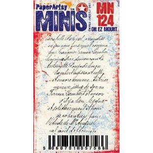 PaperArtsy Cling Stamp - Mini 124 (script)