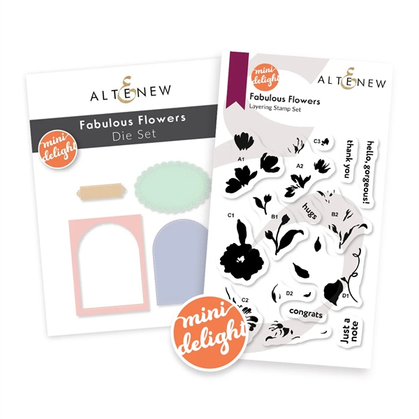 Altenew Stamp & Die Set - Mini Delight / Fabulous Flowers (bundle/combo)