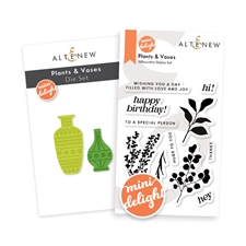 Altenew Stamp & Die Set - Mini Delight / Plants & Vases (bundle/combo)