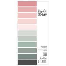 ModaScrap Paper Color Palette 6"x12" - Love is in the Air (ensfarvet)
