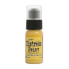 Distress Acrylic PAINT - Mustard Seed (dabber)