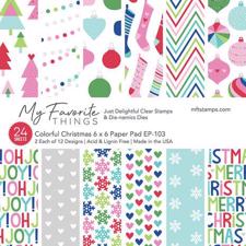 My Favorite Things Paper Pad 6x6" - Colorful Christmas