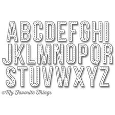 Die-namics Die - Stitched Alphabet