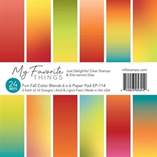 My Favorite Things Paper Pad 6x6" - Fun Fall Color Blends