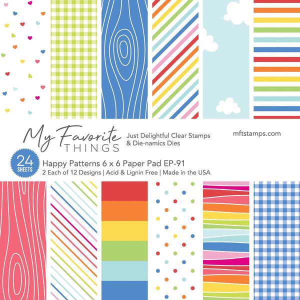 My Favorite Things Paper Pad 6x6" - Happy Patterns