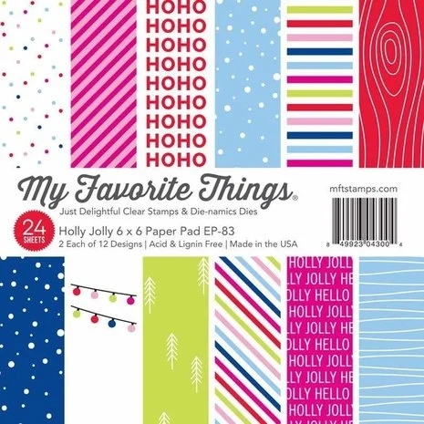 My Favorite Things Paper Pad 6x6" - Holly Jolly