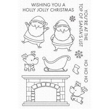 MFT Clear Stamp Set - Holly Jolly Santa