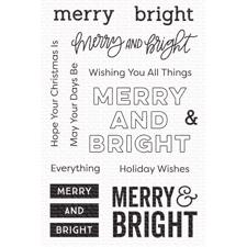 MFT Clear Stamp Set - Merry & Bright
