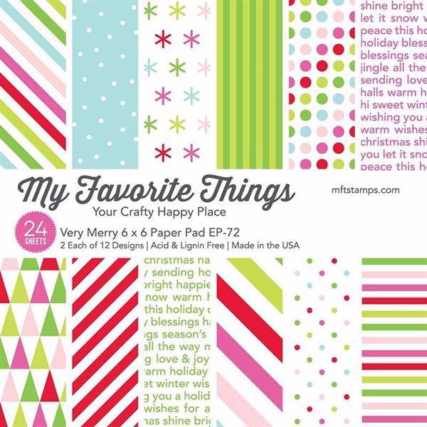 My Favorite Things Paper Pad 6x6" - Very Merry
