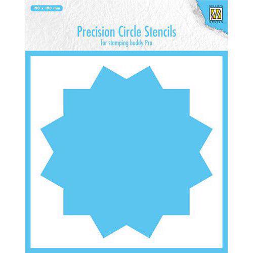 Nellie\'s Choice Precision Stencil - 12-point Circle