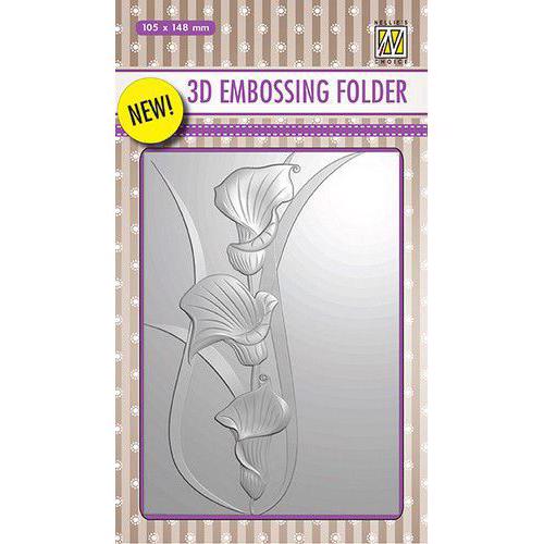 Nellie Snellen 3D Embossing Folder - Arums