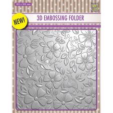 Nellie Snellen 3D Embossing Folder - Flowers-3