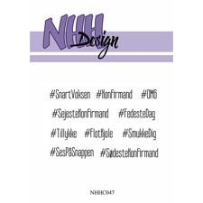 NHH Design Clearstamp - Hashtag Tekster