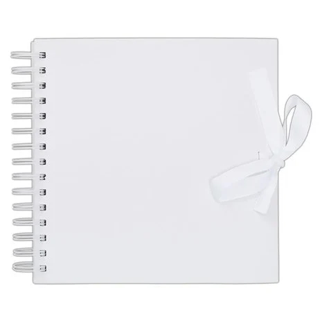 Papermania Scrapbooking Album 8x8" White - 20x20 cm Hvid (lille)