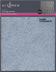 Altenew Embossing Folder - Curving Leaves 3D