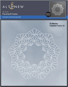 Altenew Embossing Folder - Faceted Frame 3D