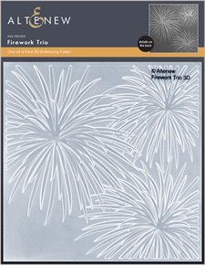 Altenew Embossing Folder - Firework Trio 3D