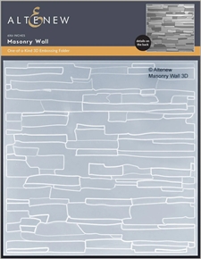 Altenew Embossing Folder - Masonry Wall 3D