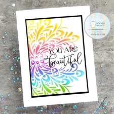 Sunbird Spark Stencils 360°™ - Stencil 8" / Peacock Accent