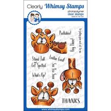 Whimsy Stamps Clear Stamp - Giraffes Peeking